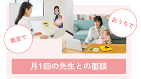 月1回の先生との面談