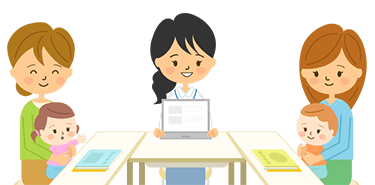 教室によっては、グループでBaby Kumonタイムができます。（実施教室は教室ページにてご確認ください）