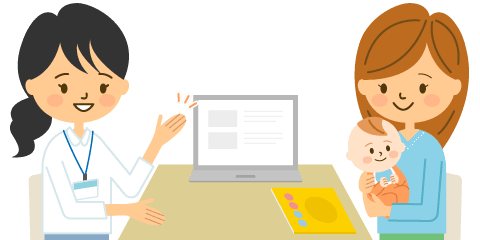 1か月の成長を先生と振り返り１