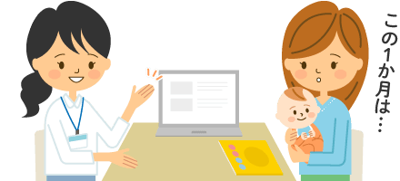 1か月の成長を先生と振り返り2