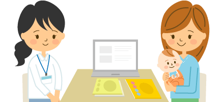 振り返りのあとは、今号の教材を受け取ります。働きかけのアドバイスも4