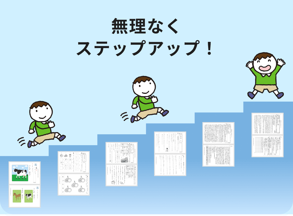 無理なくステップアップ！